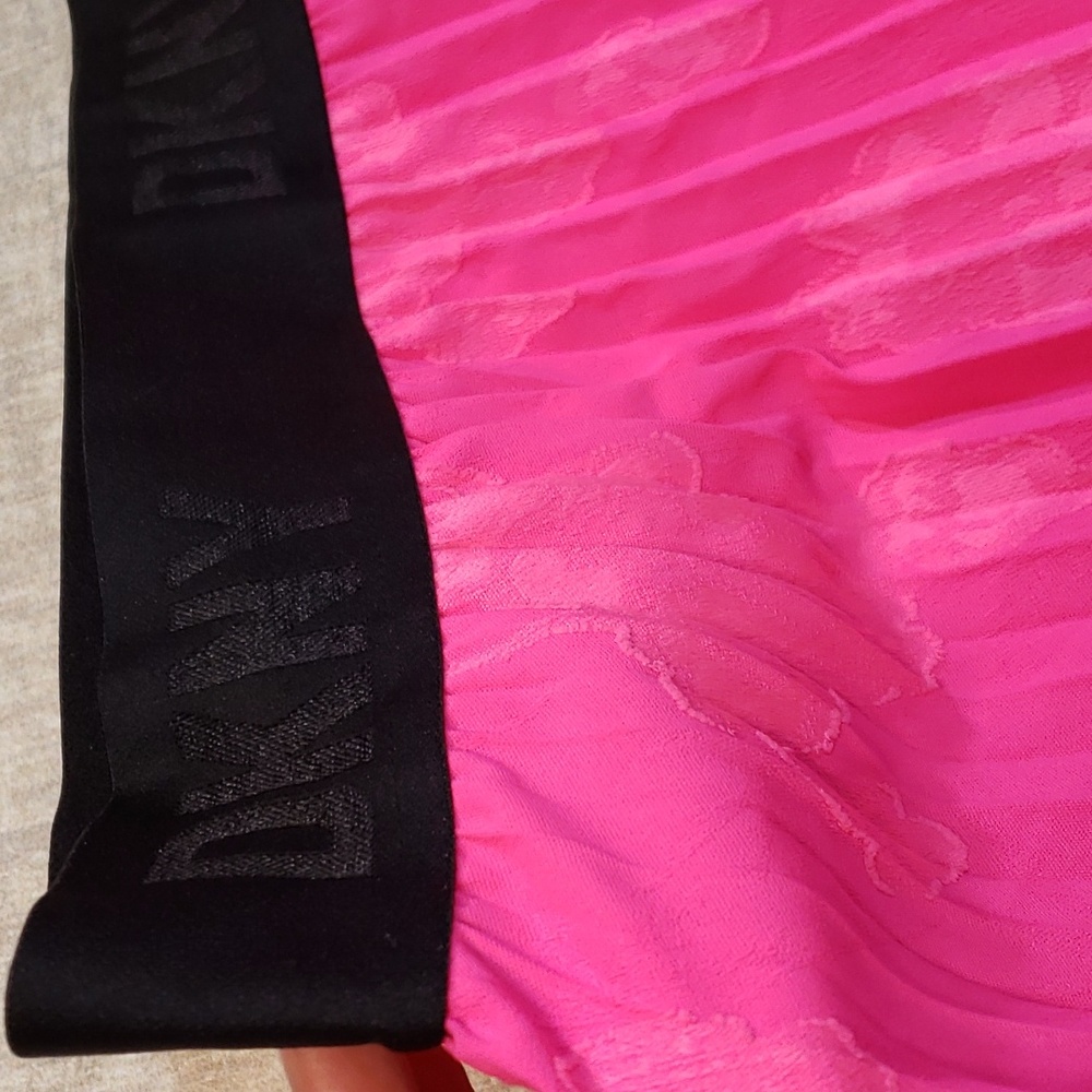 NWT DKNY Midi Pink and Black Skirt Size XL - Picture 5 of 7